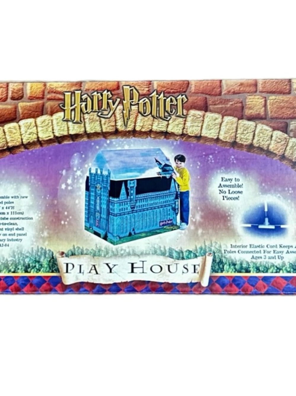 2001 ~ Official Harry Potter Life Size Hogwarts Castle Play House Tent ~ New